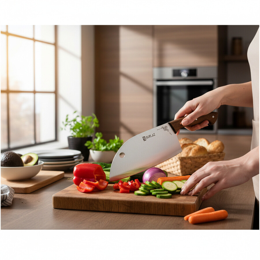 Almazan Şef Bıçağı Kamp Bıçağı Outdoor Bıçak İsme Özel Bıçak Toptan Outdoor Bıçak