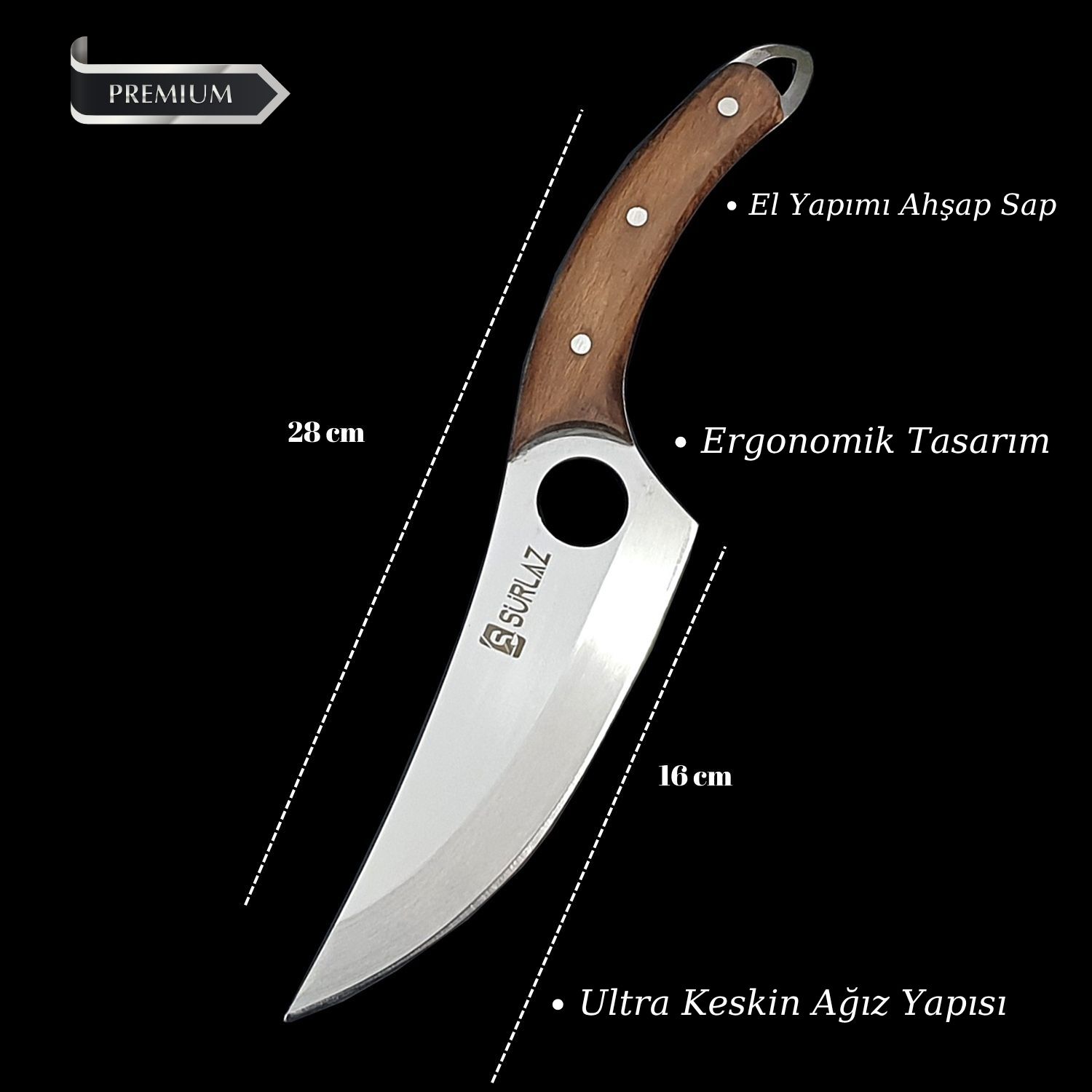 Kamp Bıçağı Outdoor Bıçak Kılıflı Bıçak Kamp Mutfağı Viking Şef Bıçağı