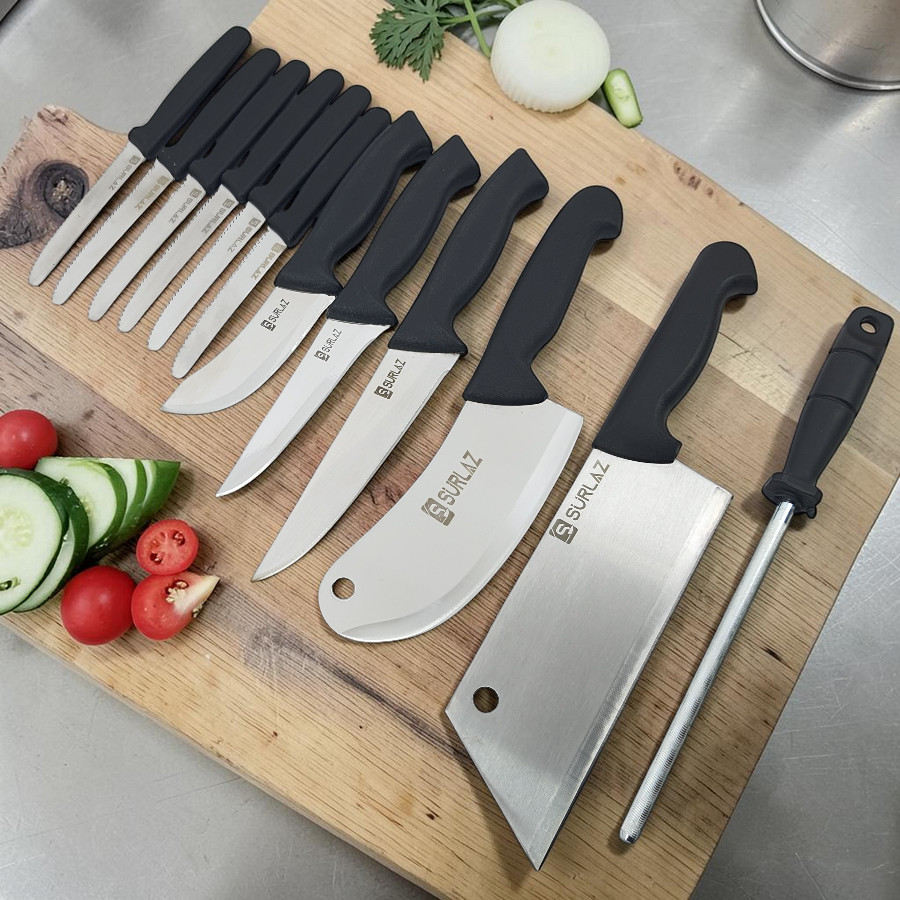 Dark 12 Parça Bıçak Seti Steak Bıçaklı Çeyizlik Set